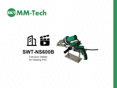 Máy hàn đùn SWT-NS600B đang hoạt động! Dễ dàng xử lý hàn màng địa kỹ thuật dày