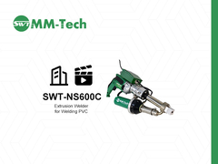 SWT-NS600C trình diễn hàn extrusion máy hàn động cơ HIKOKI Nhật Bản, hàn hoàn hảo