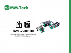 Máy hàn nhiệt hạch thủy lực 200mm cho hệ thống nước HDPE