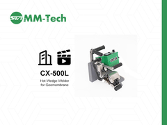 CX500L máy hàn geomembrane trình diễn tại địa điểm xây dựng