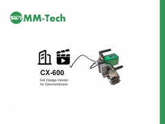 cx600 máy hàn geomembrane cho thấy hiệu ứng hàn