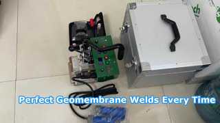 SWT-NSGM1 với nêm nhiệt bằng thép không gỉ để hàn màng địa kỹ thuật PVC