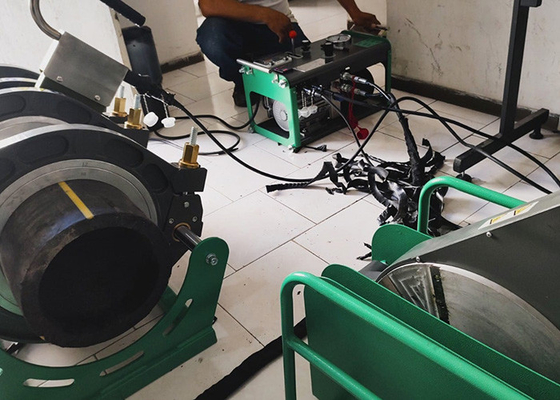 Máy hàn mông thủy lực ống hdpe 6 inch Máy hàn kết hợp 6,25 Kw