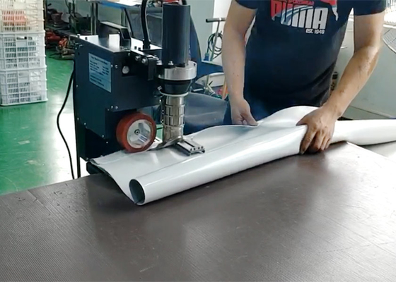 Máy hàn khí nóng loại SWT-PAU để hàn túi trụ với dây