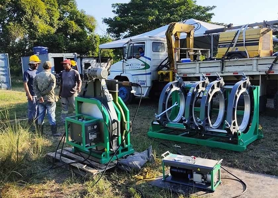 2.2Kw Lượng bơm tiêu chuẩn ISO12176 DVS2207 HDPE Pipe Fusion Welding Equipment cho thủy lợi nông nghiệp