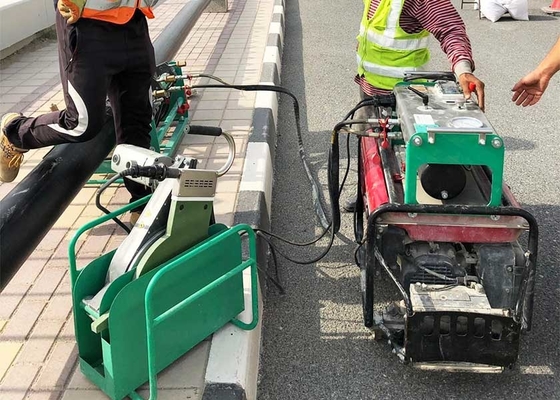Máy hàn đối đầu ống HDPE 200-450mm, đạt tiêu chuẩn hàn DVS 2207