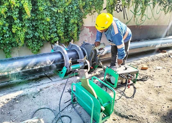 Cấu trúc có thể tháo rời nhanh Các máy hàn đít thủy lực cho máy bơm nhiệt địa nhiệt