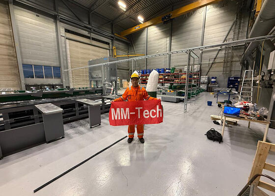 Máy hàn đít tấm nhựa 6M cho thùng sản xuất với tấm HDPE chống tia cực tím màu đen