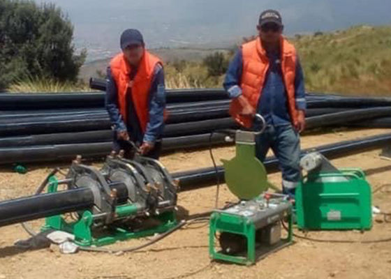 Máy hàn ống PE PPR HDPE tự động cho 90mm - 250mm