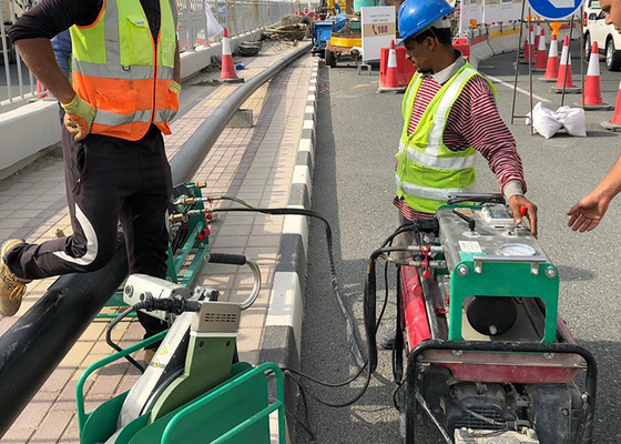 Máy hàn mông thủy lực Fusion để hàn ống hdpe 90mm
