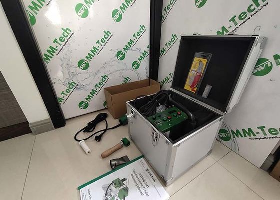 Máy hàn màng hàn 220V và bể chứa Máy hàn màng địa